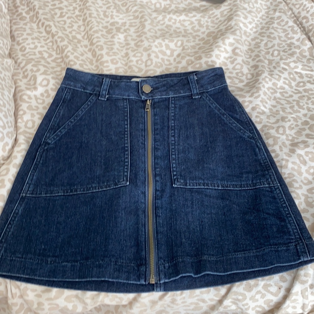 Dark denim skirt